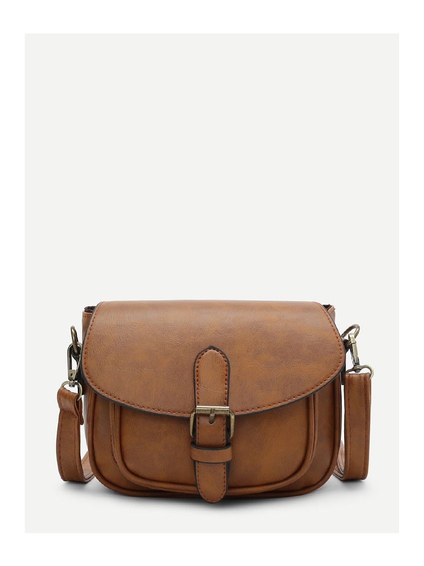 Mini Buckle Detail Saddle Bag