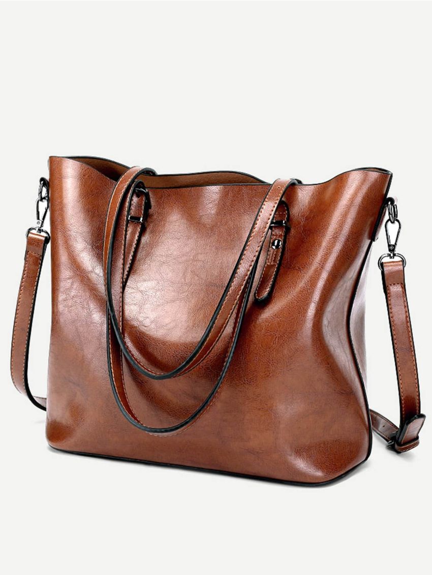 Buckle Decor Tote Bag