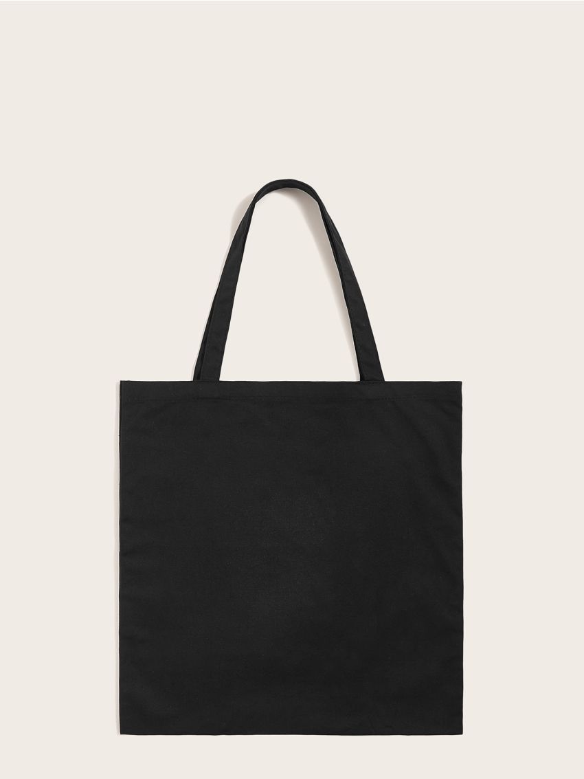 Abstract Figure Print Tote Bag