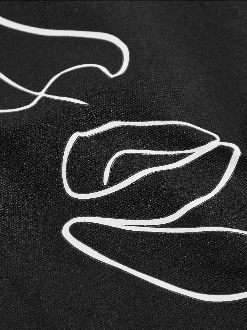 Abstract Figure Print Tote Bag