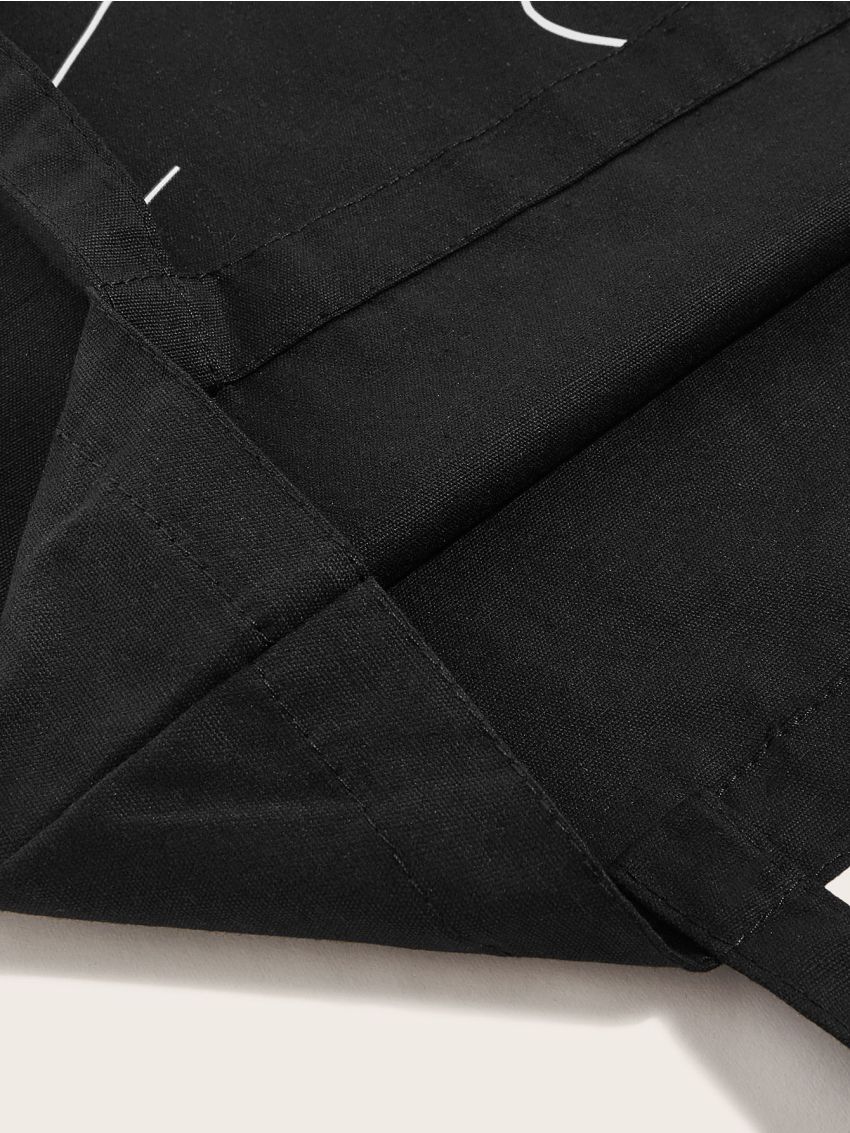 Abstract Figure Print Tote Bag