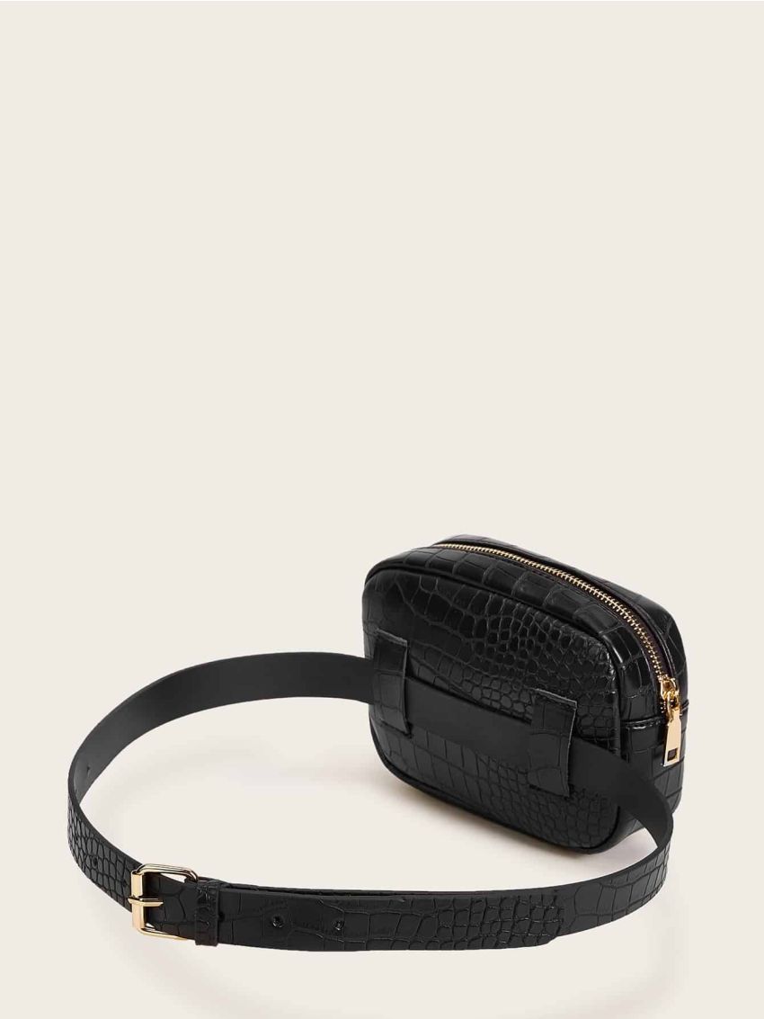 Mini Croc Embossed Fanny Pack