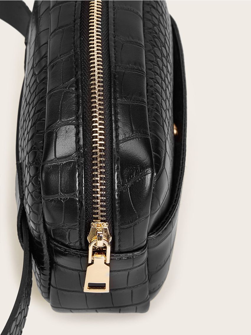 Mini Croc Embossed Fanny Pack