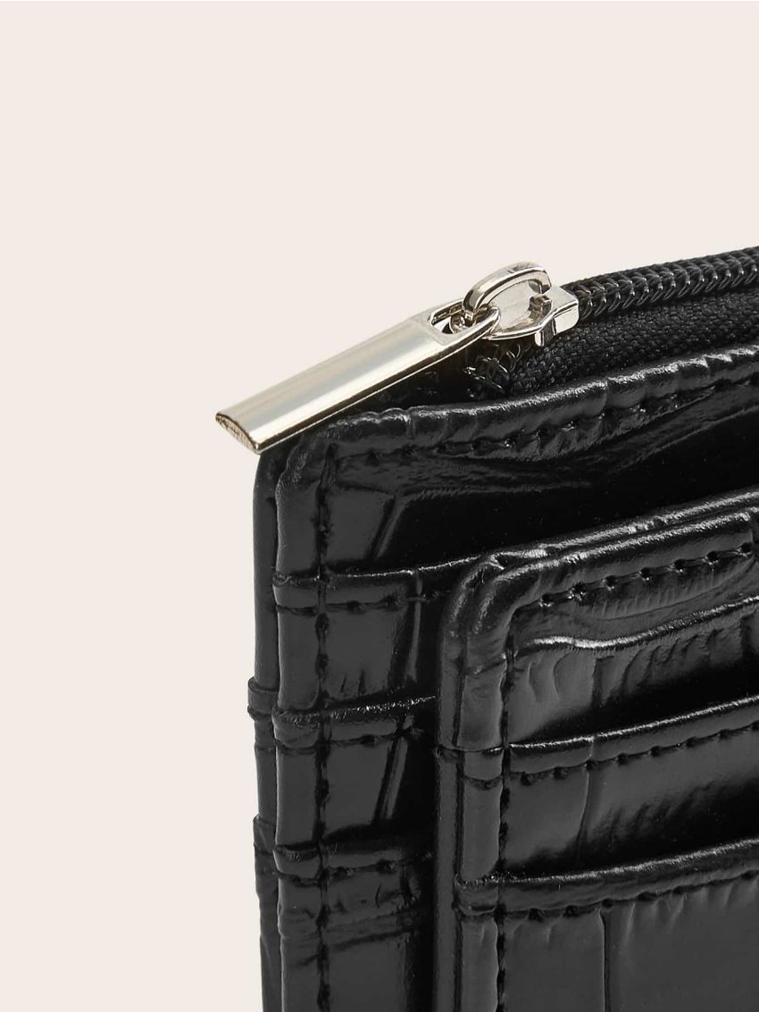 Croc Embossed Card Holder