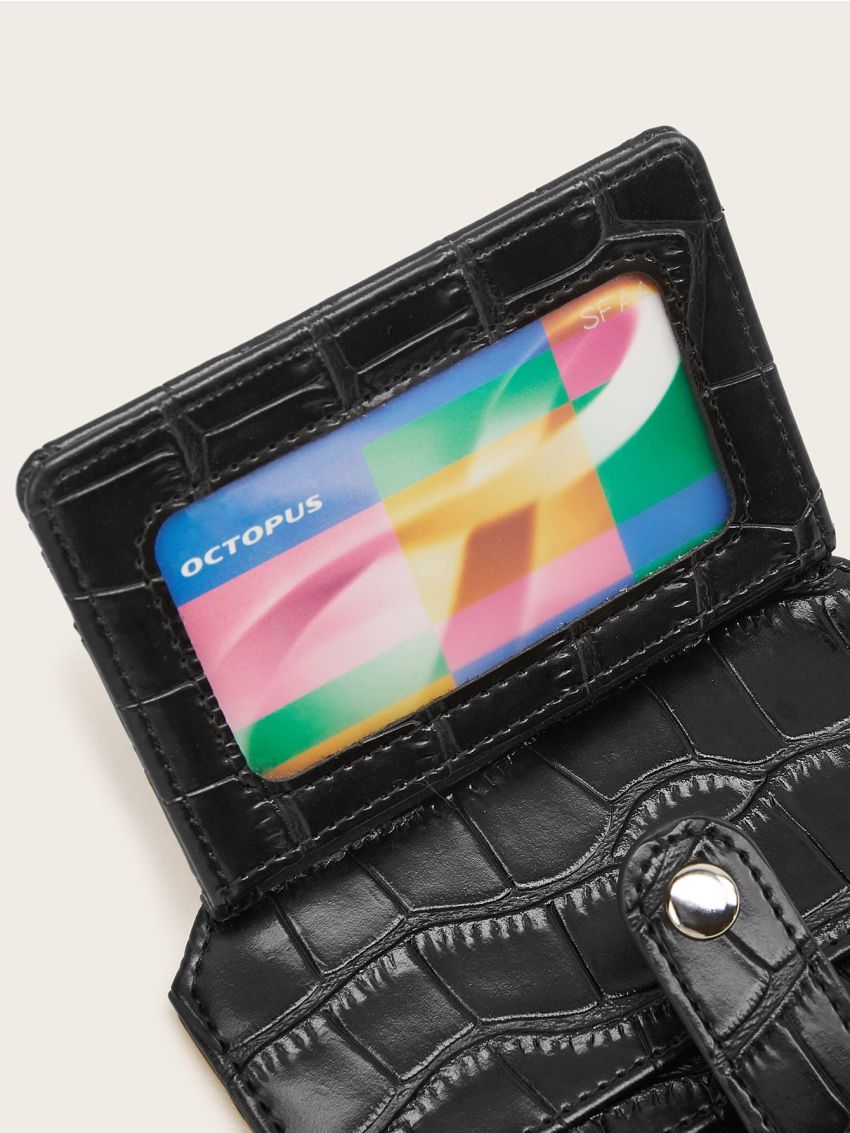 Croc Embossed Card Holder