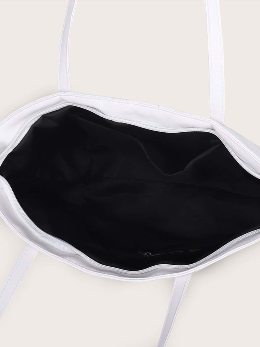 Twilly Scarf Decor Quilted Tote Bag