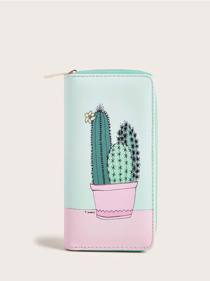 Cactus Graphic Purse