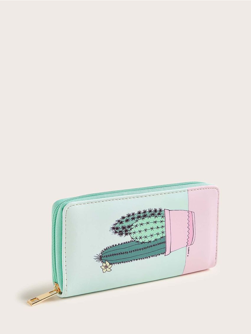 Cactus Graphic Purse