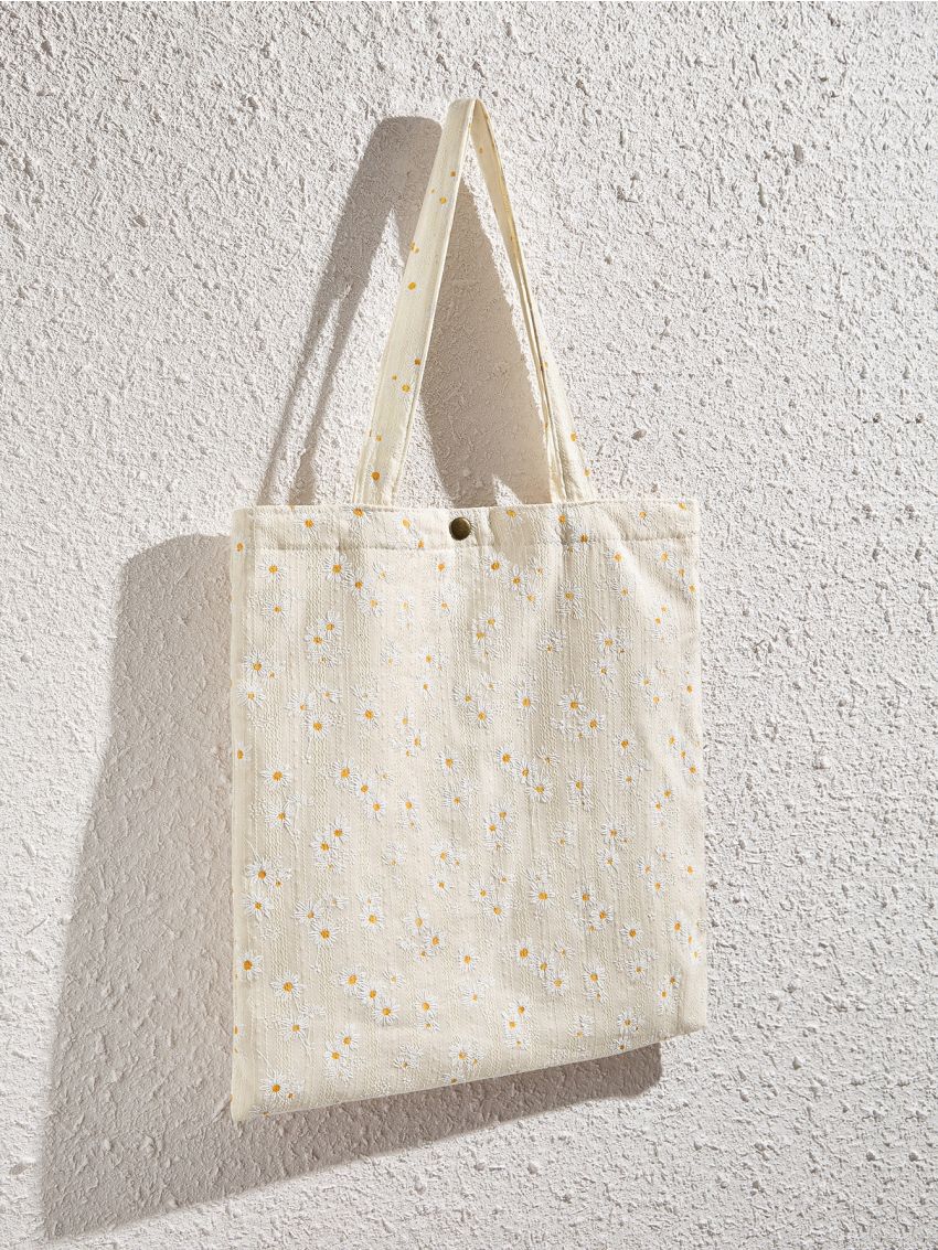 Daisy Graphic Shopper Bag