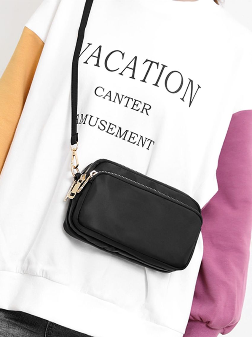 Mini Plain Crossbody Bag