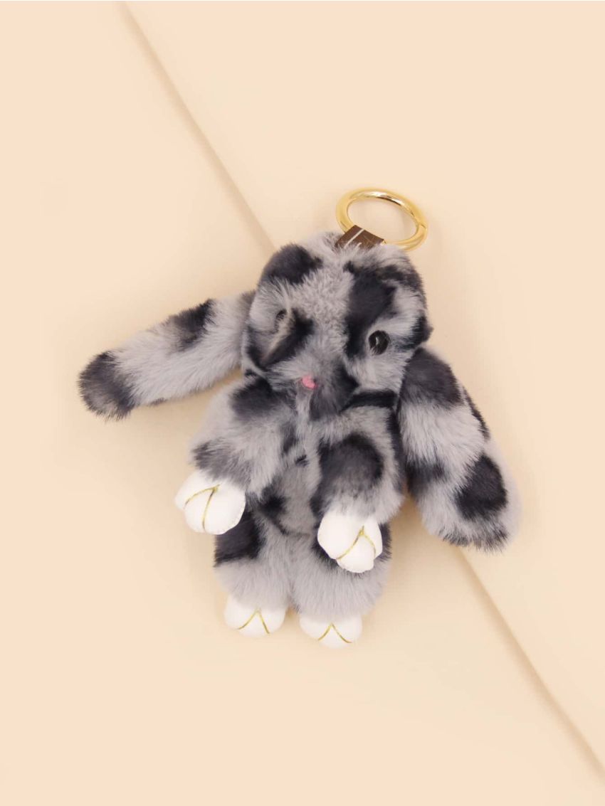 Fluffy Rabbit Decor Bag Charm
