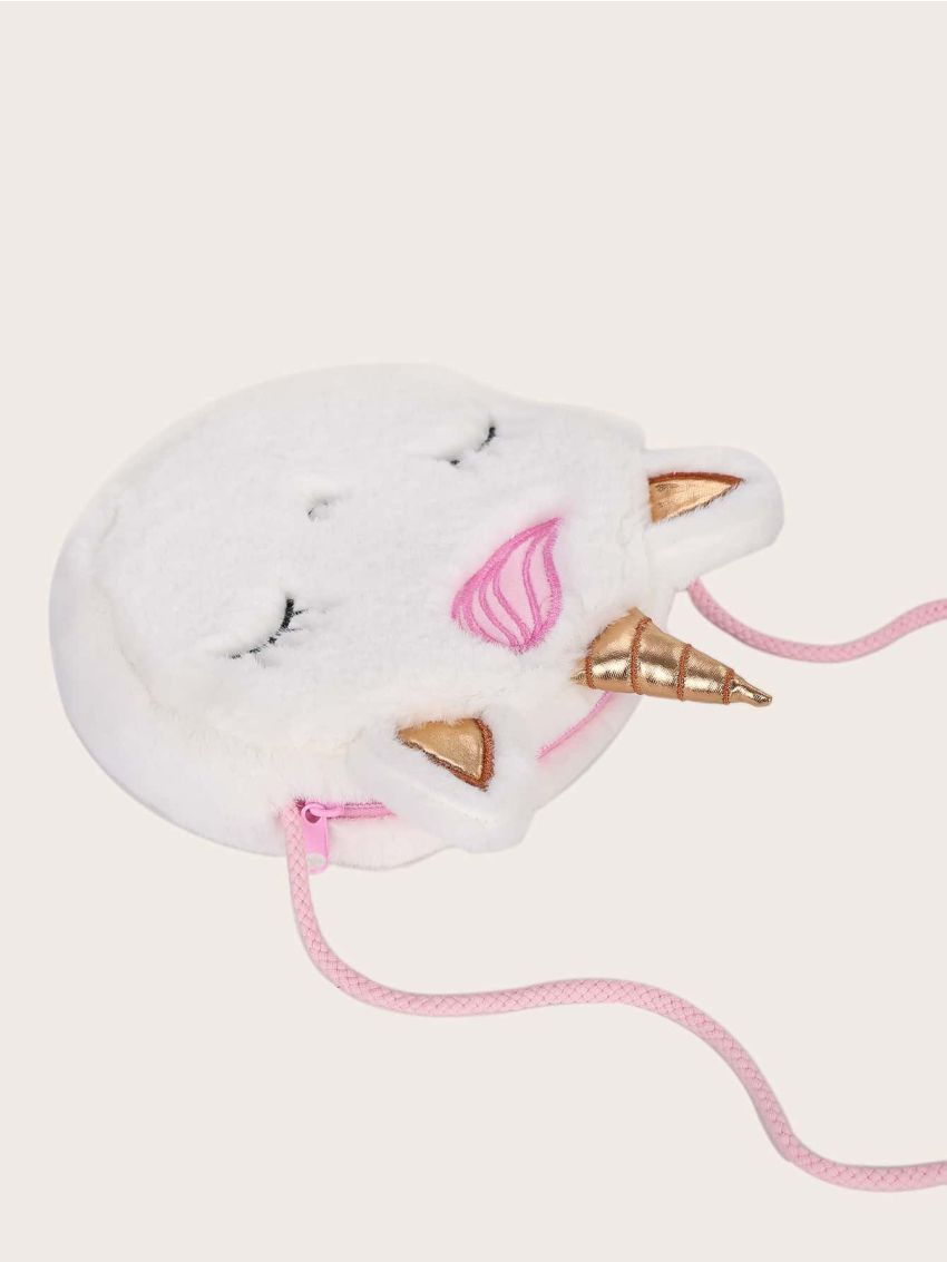 Mini Unicorn Shaped Crossbody Bag With Coin Case