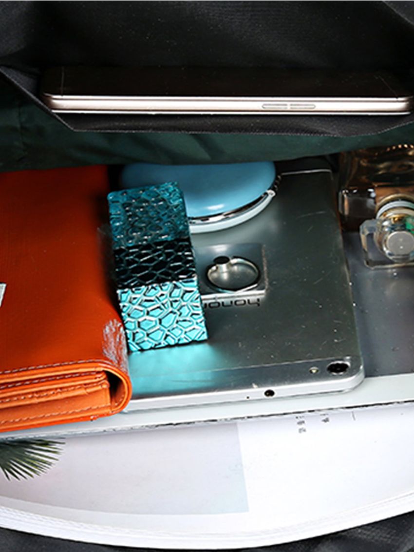 Twilly Scarf Decor Geometric Print Tote Bag