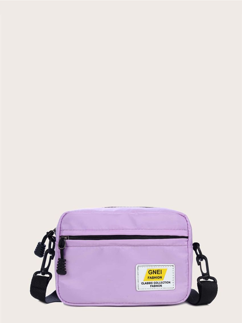 Mini Letter Graphic Crossbody Bag
