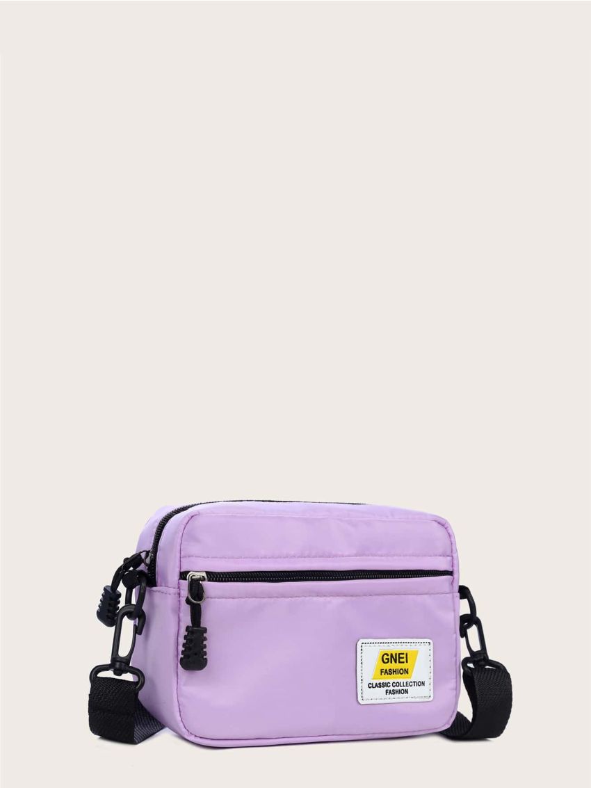 Mini Letter Graphic Crossbody Bag