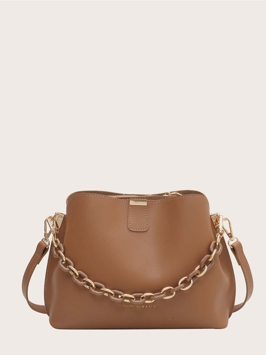Minimalist Chain Satchel Bag