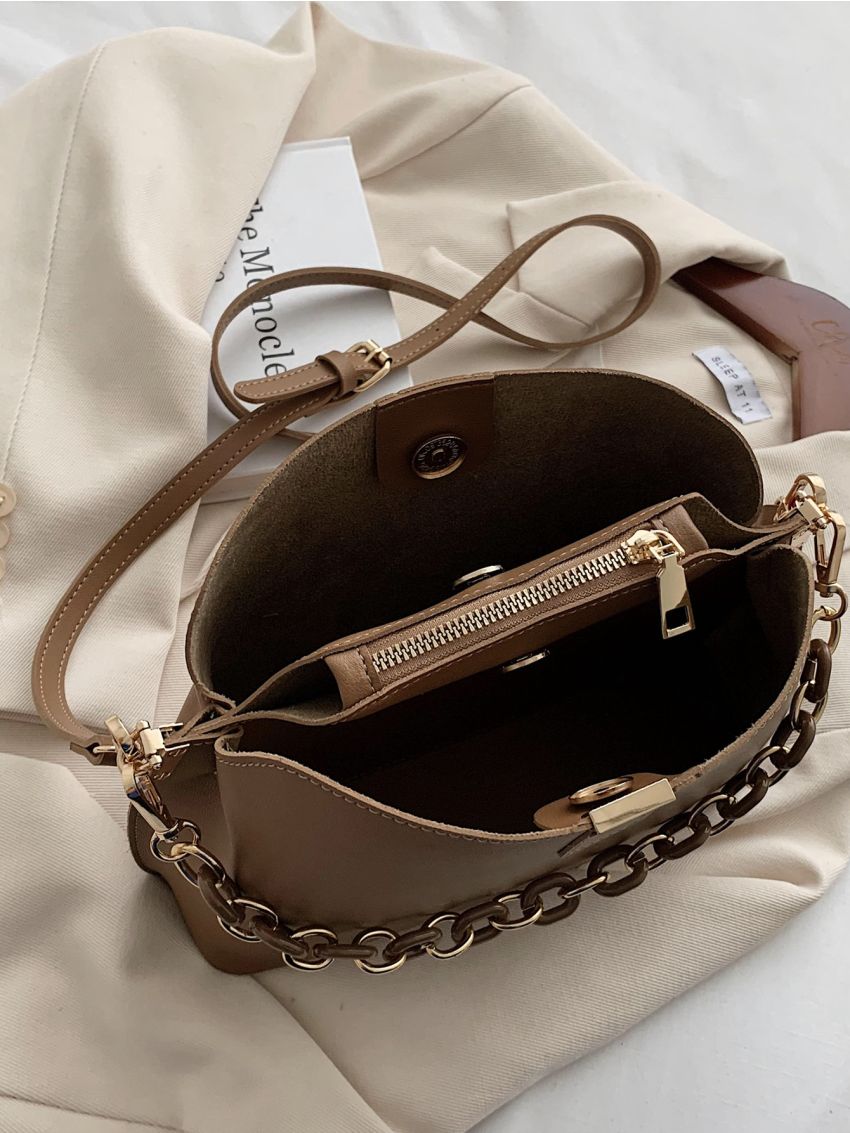 Minimalist Chain Satchel Bag