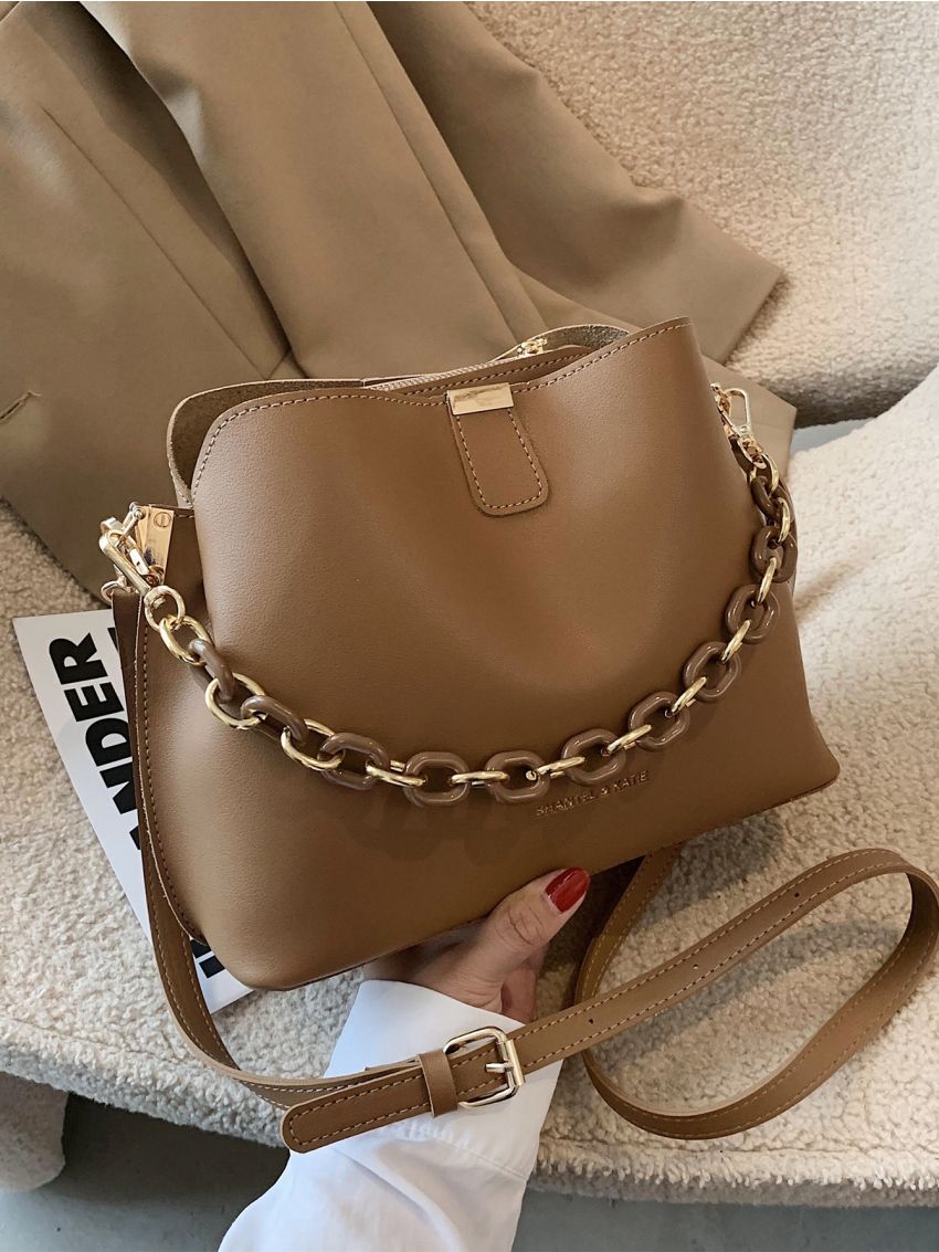 Minimalist Chain Satchel Bag