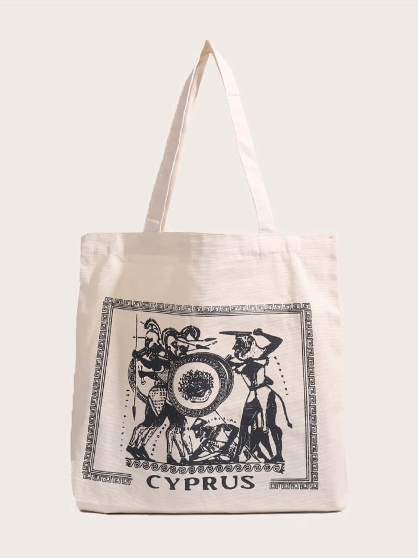 Figure Graphic Shopper Bag