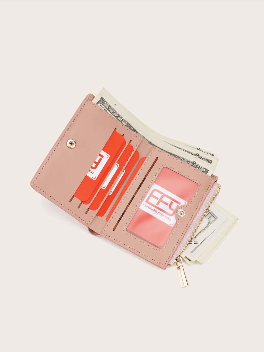 Croc Embossed Purse With Card Holder