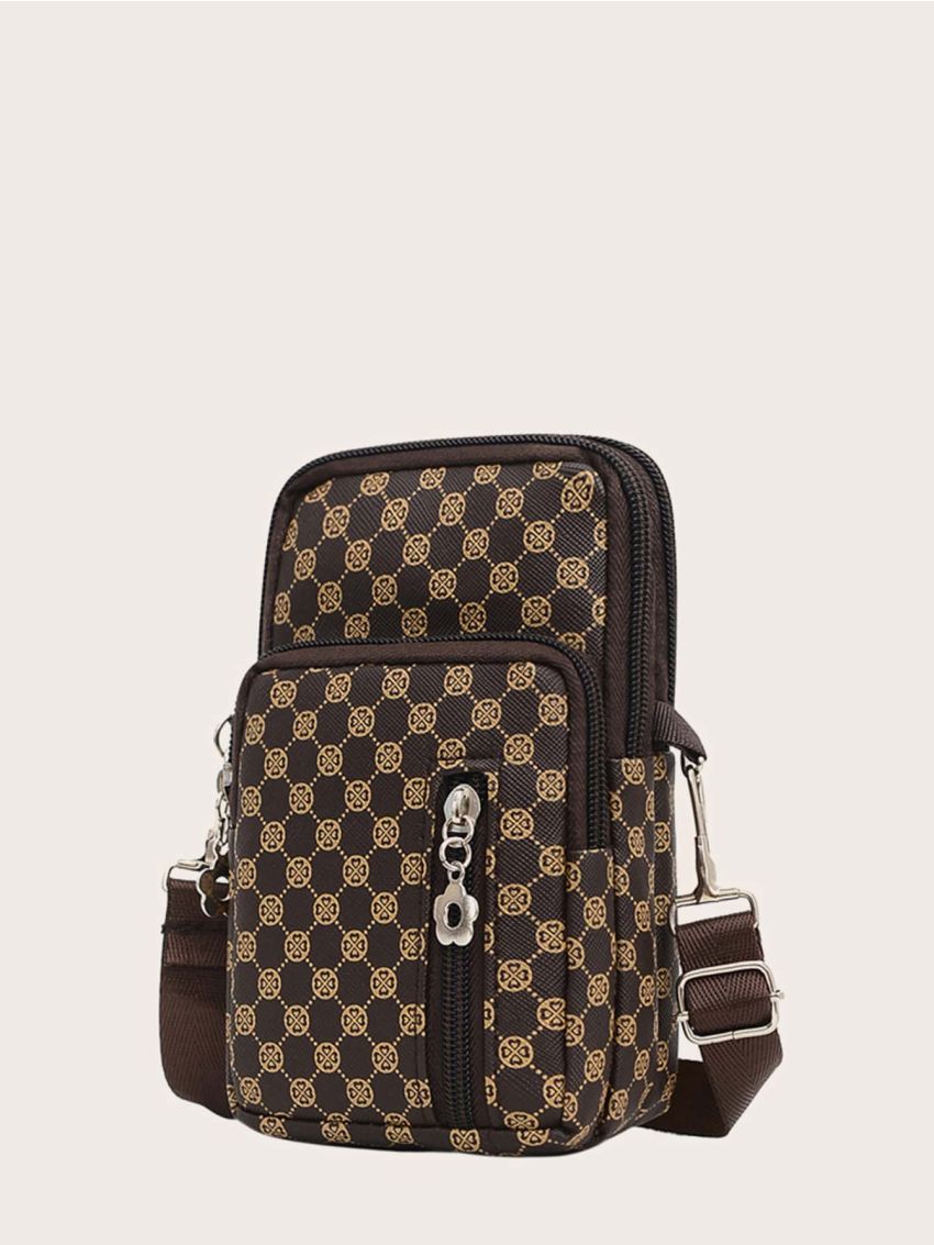 Mini Zip Front Crossbody Bag