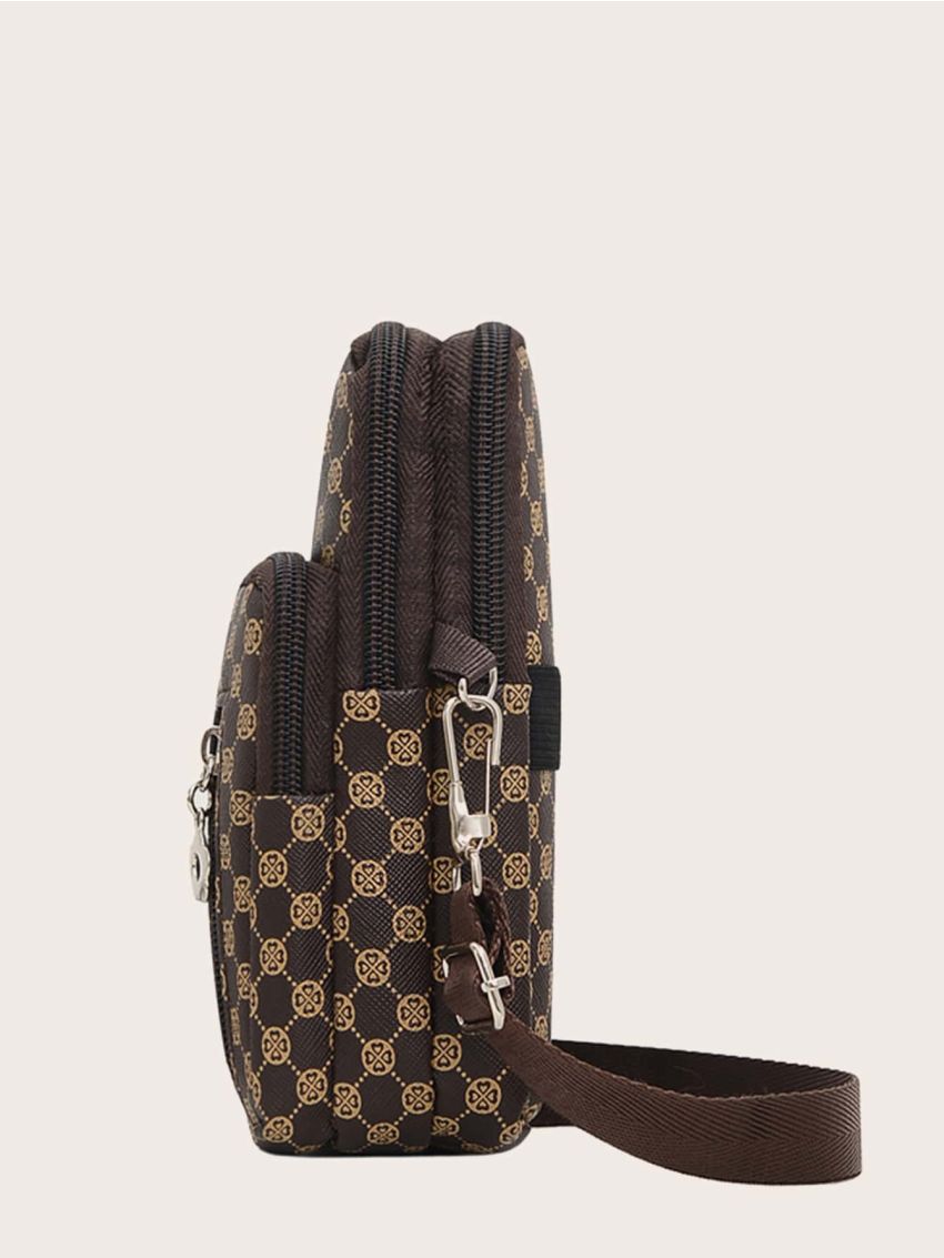 Mini Zip Front Crossbody Bag