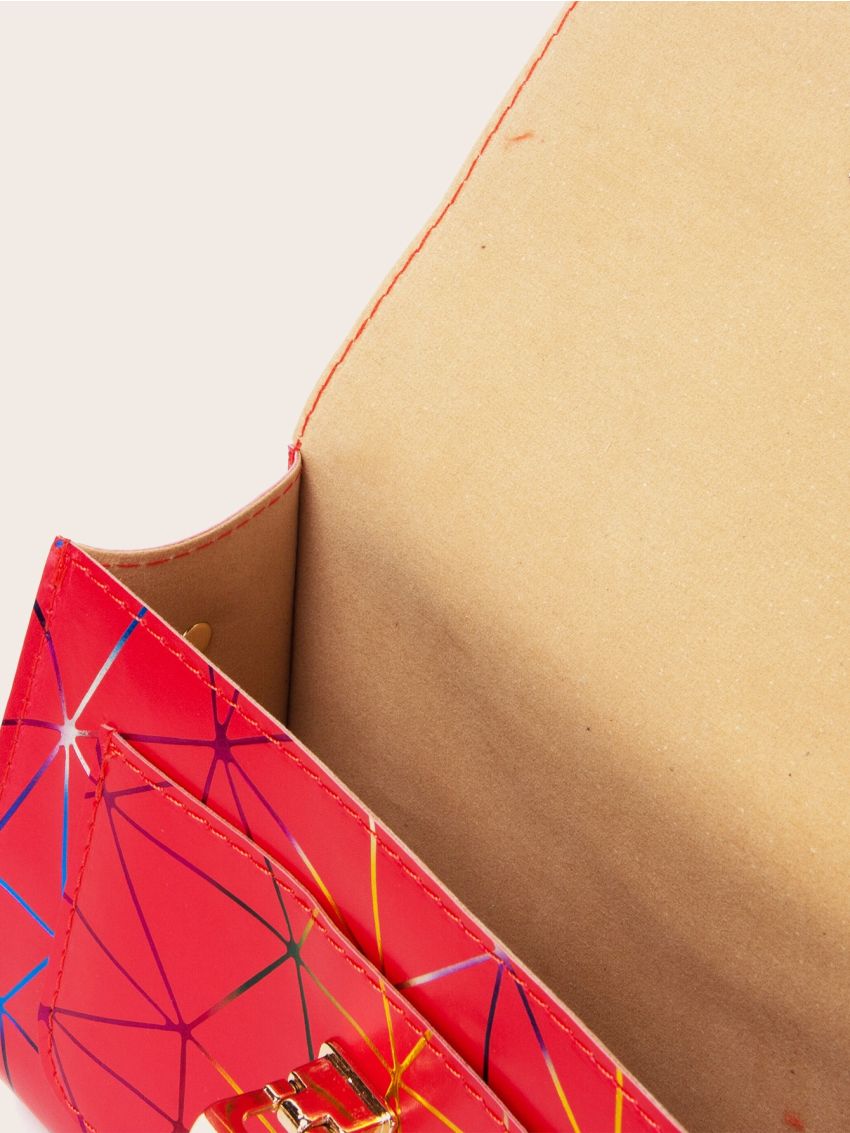 Geometric Pattern Chain Bag