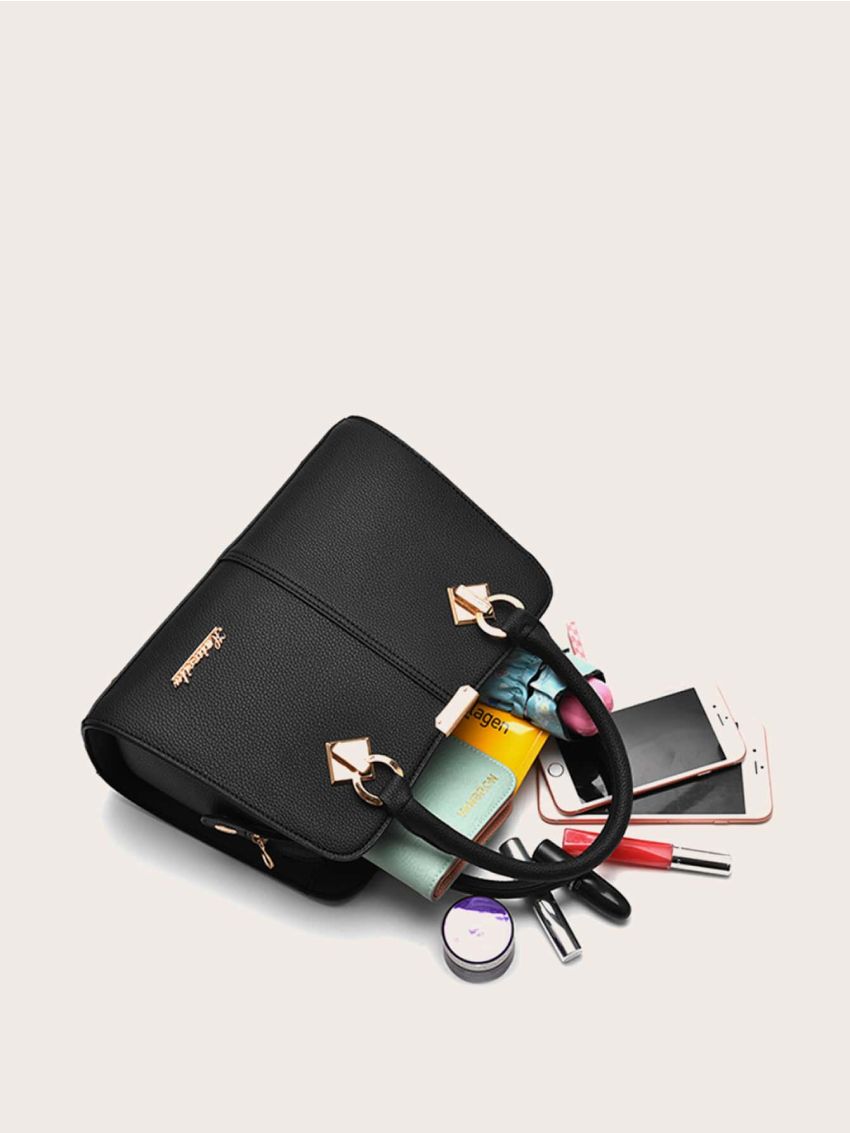 Metal Letter Decor Tote Bag