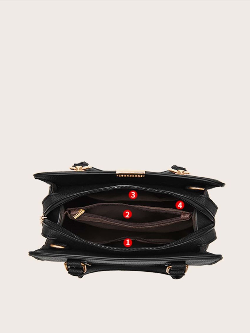 Metal Letter Decor Tote Bag