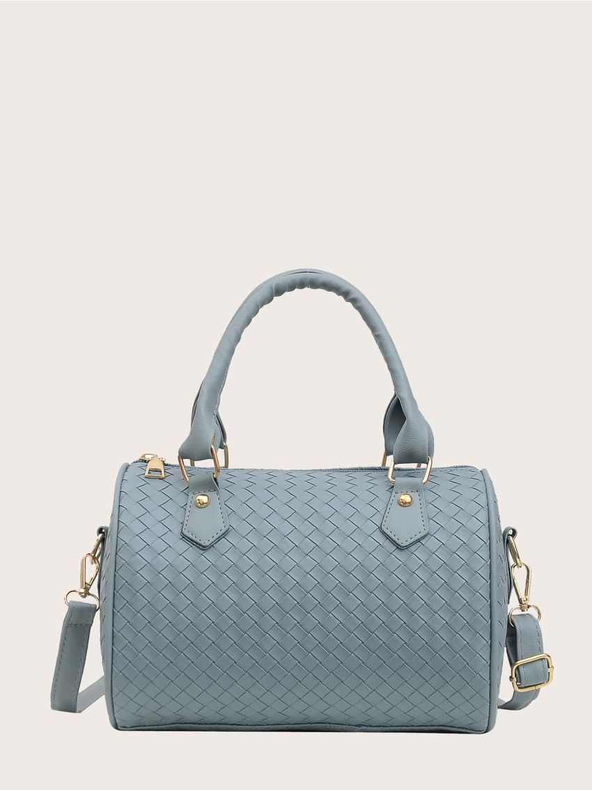 Braided Design Boston Bag