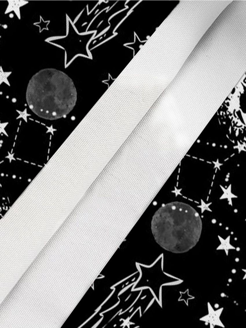 Planet Print Drawstring Backpack