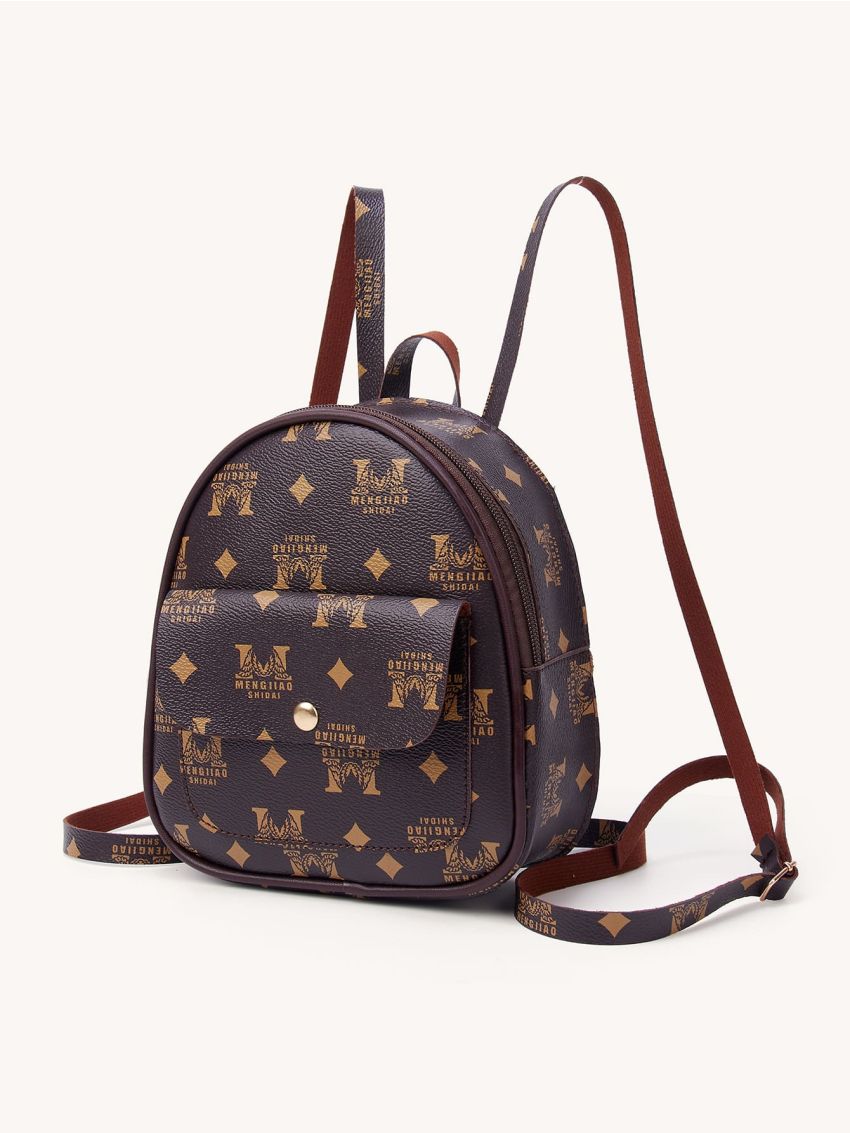 Pocket Front Graphic Backpack