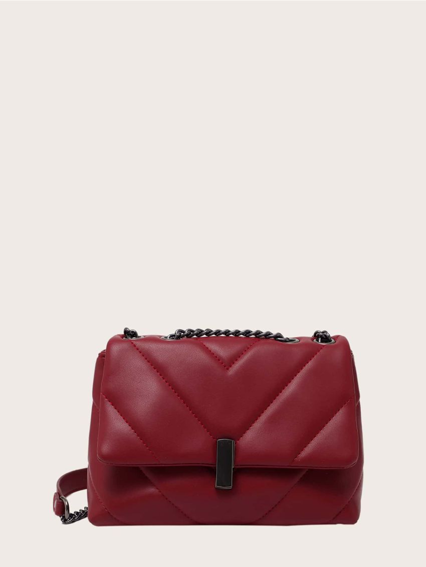 Chain Strap Quilted Shoulder Bag
