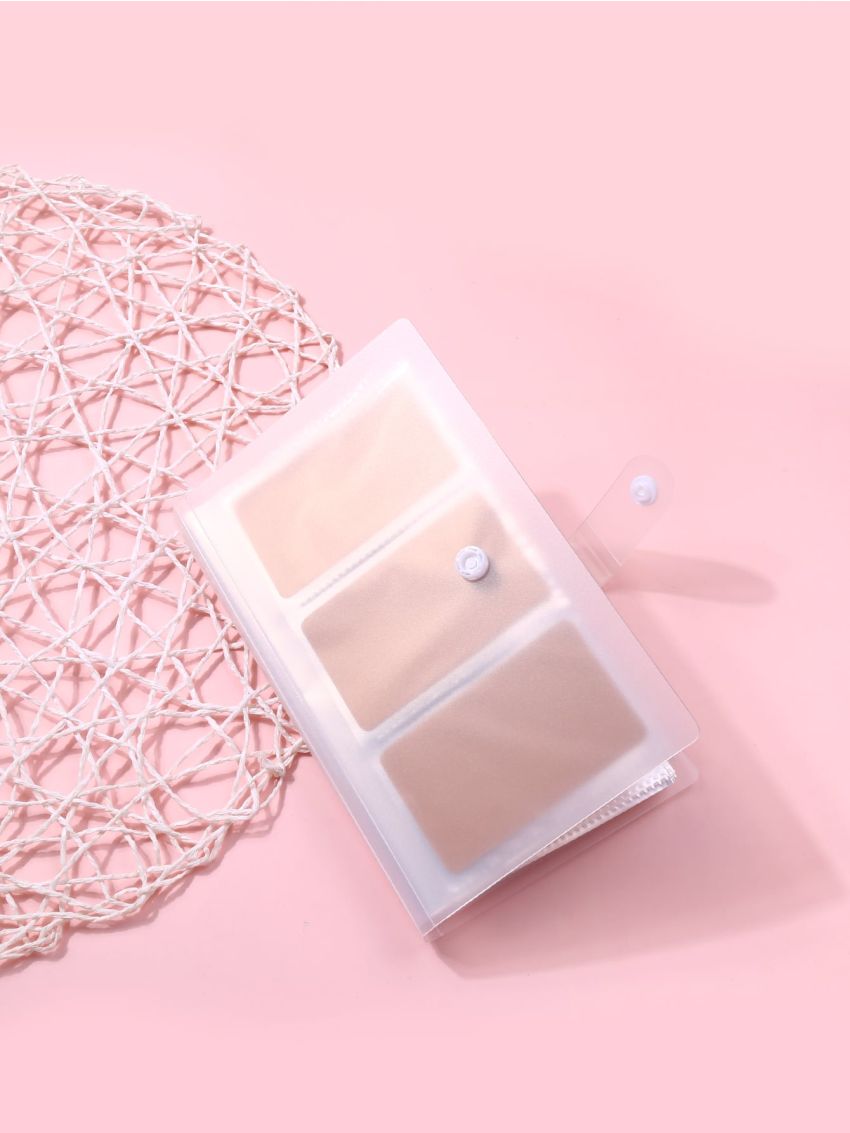 Clear Snap Button Card Holder