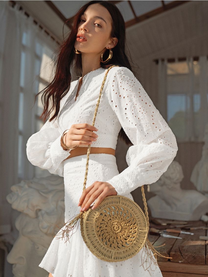 Mini Straw Circle Bag