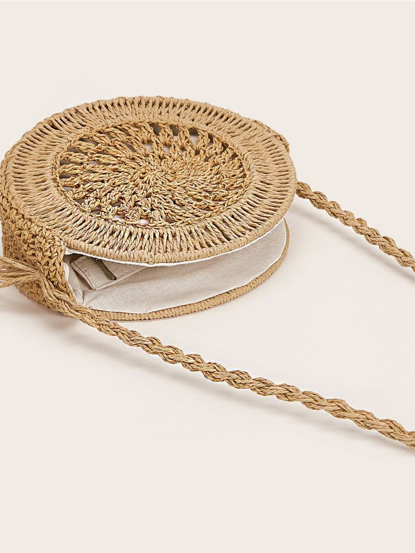 Mini Straw Circle Bag