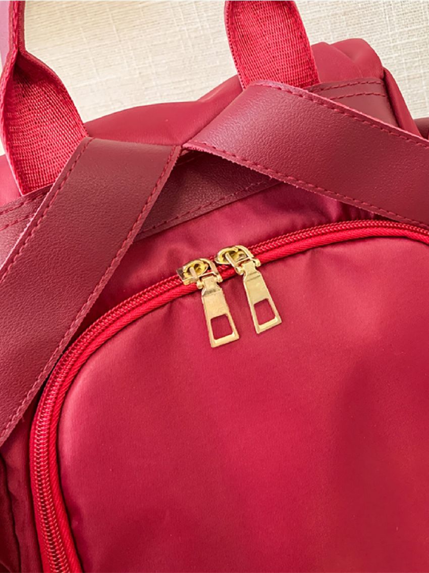 Metal Decor Minimalist Functional Backpack