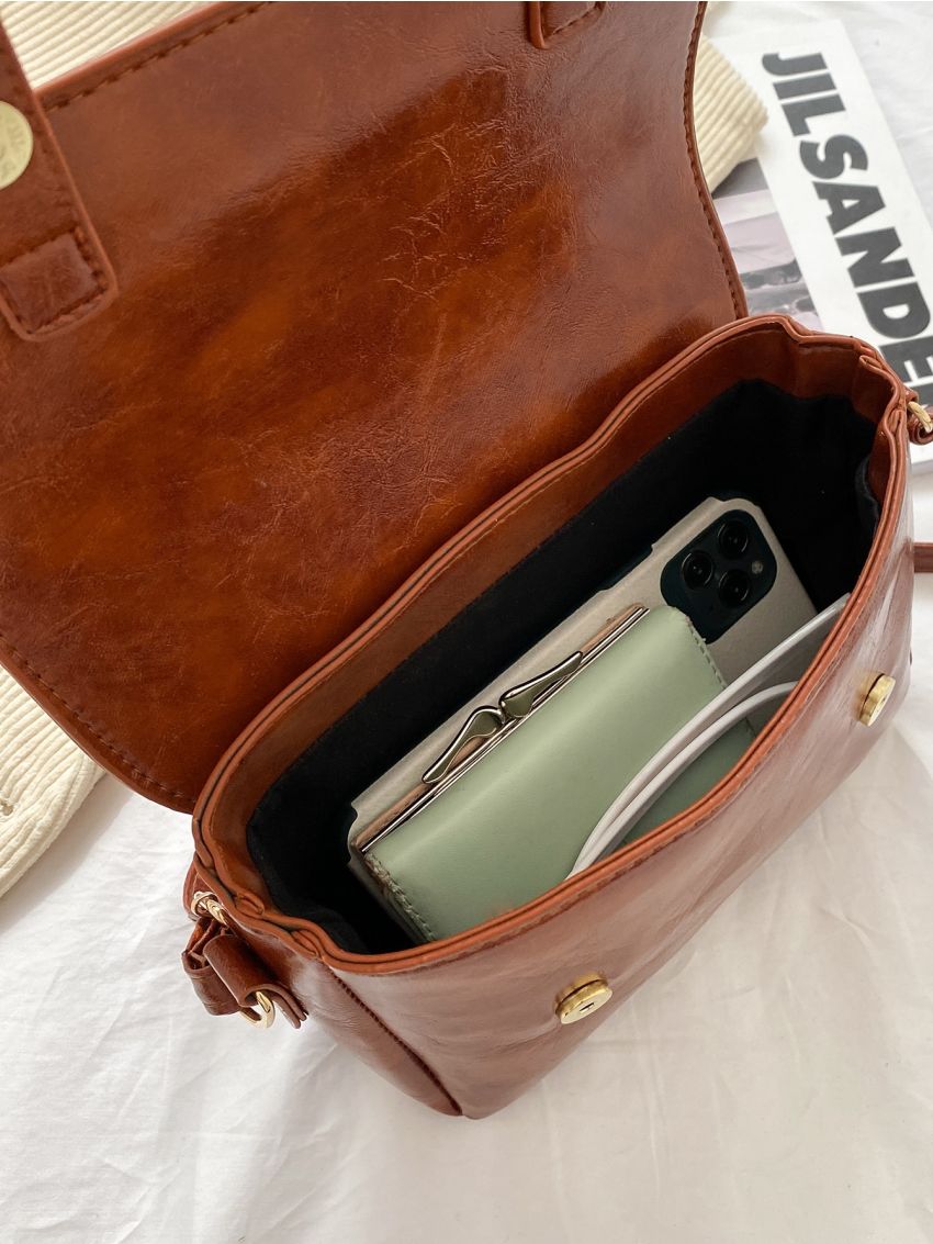 Minimalist Flap Crossbody Bag