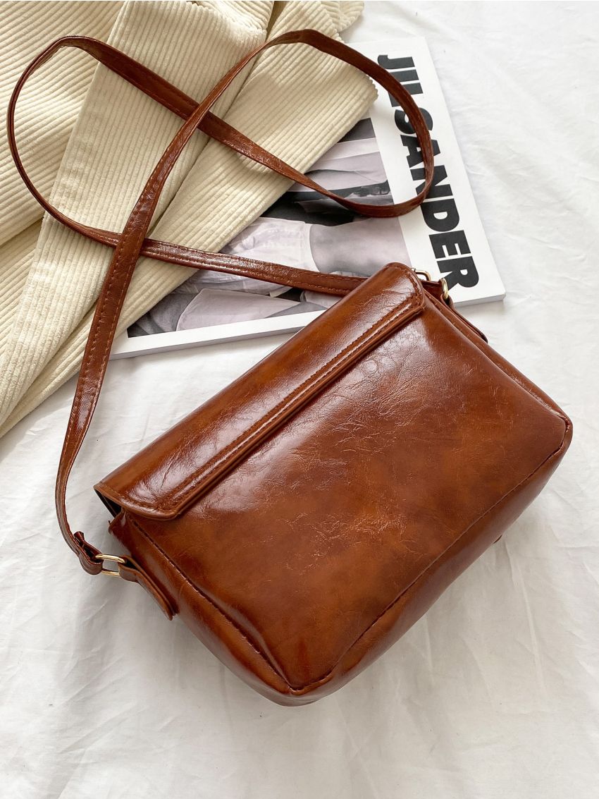 Minimalist Flap Crossbody Bag