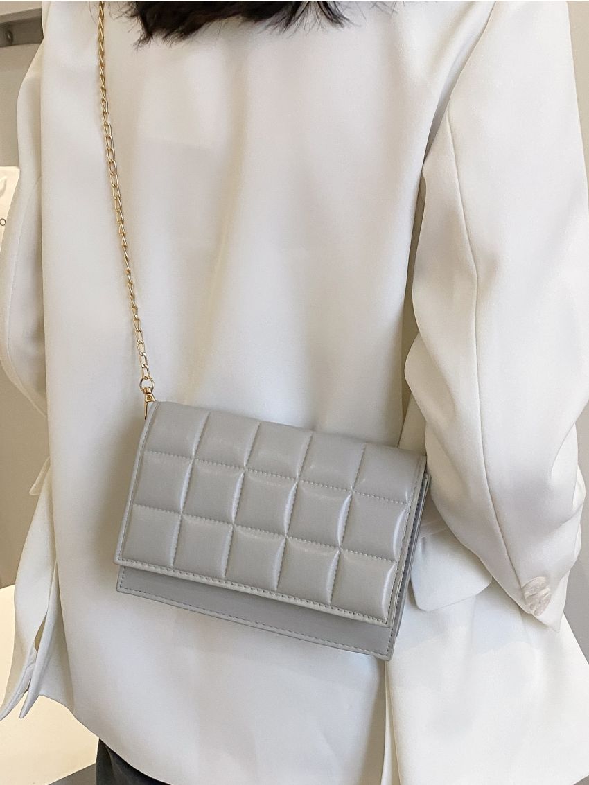 Mini Quilted Flap Chain Crossbody Bag