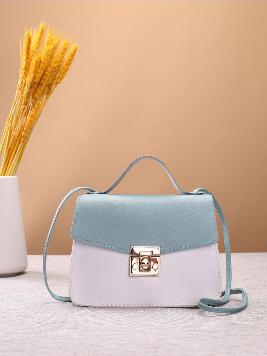 Mini Two Tone Satchel Bag