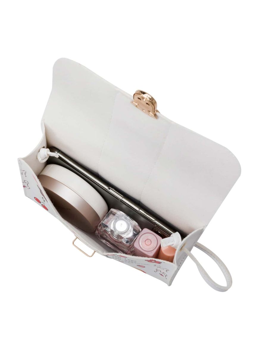 Mini Cartoon Graphic Push Lock Crossbody Bag