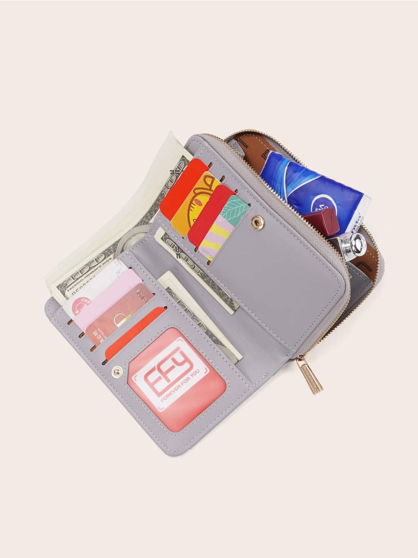 Zip Around Purse With Card Holder