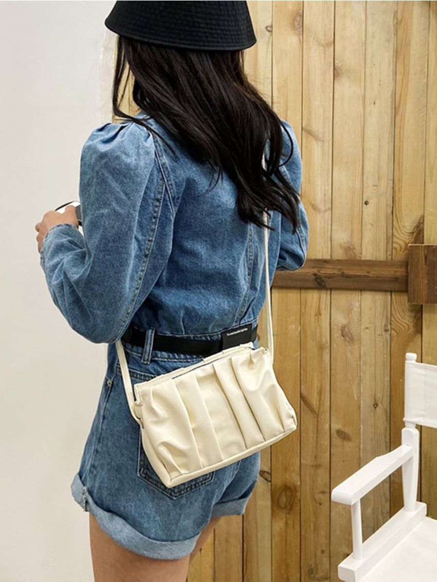 Ruched Crossbody Bag