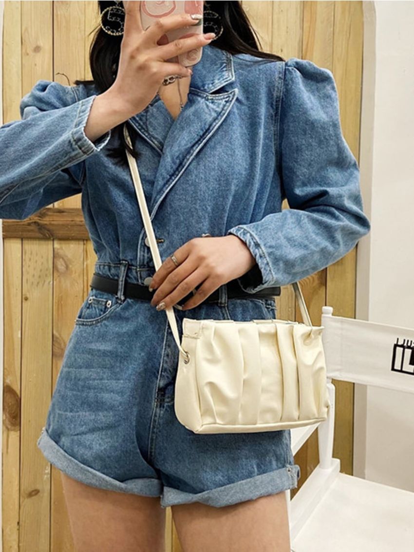 Ruched Crossbody Bag