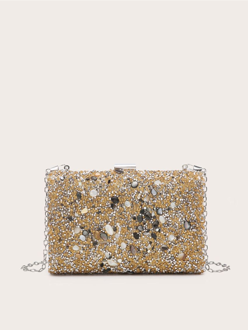 Mini Glitter Chain Evening Bag