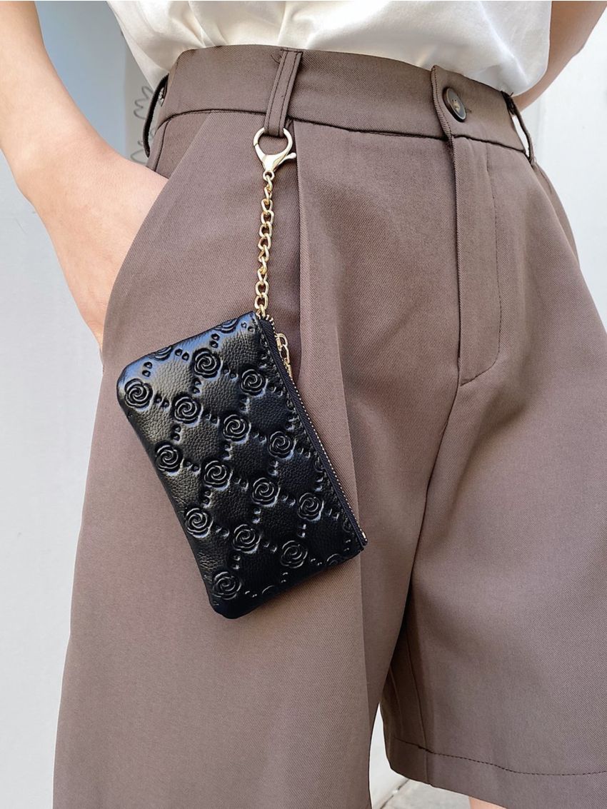 Minimalist Floral Embossed Wallets