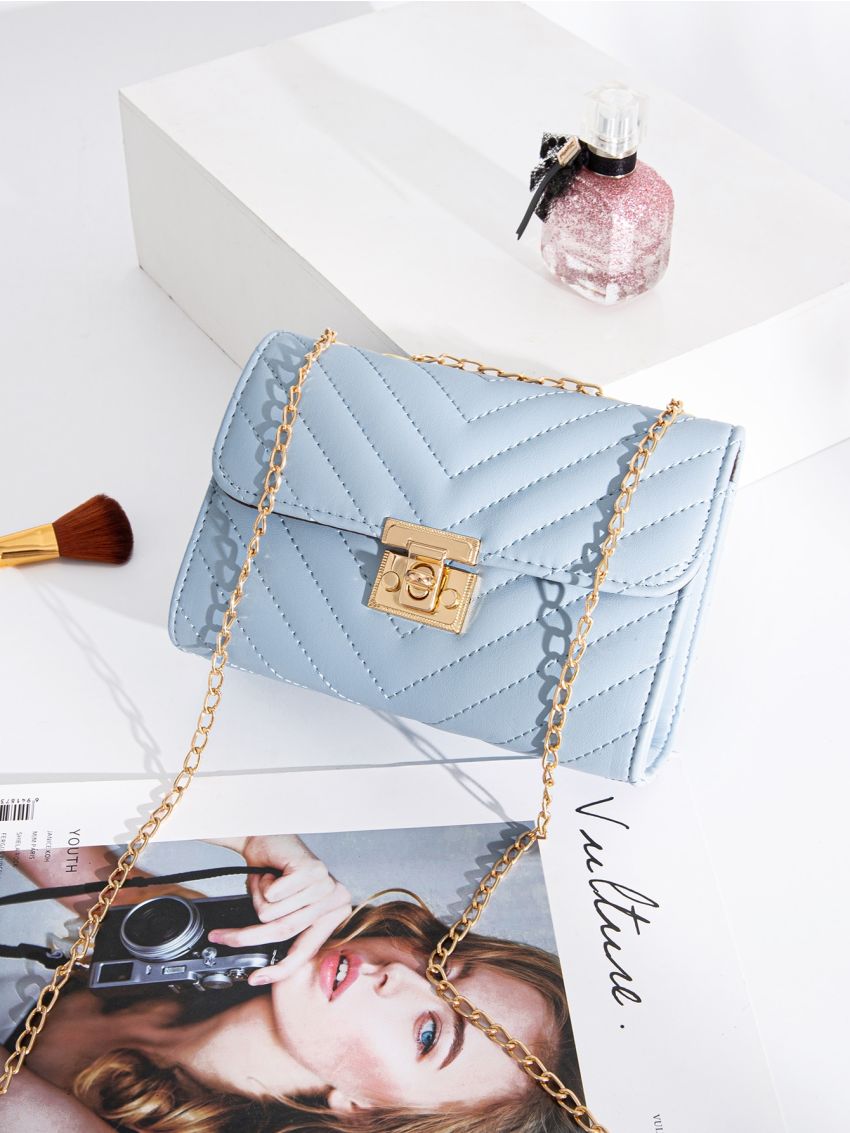Mini Chevron Flap Chain Shoulder Bag