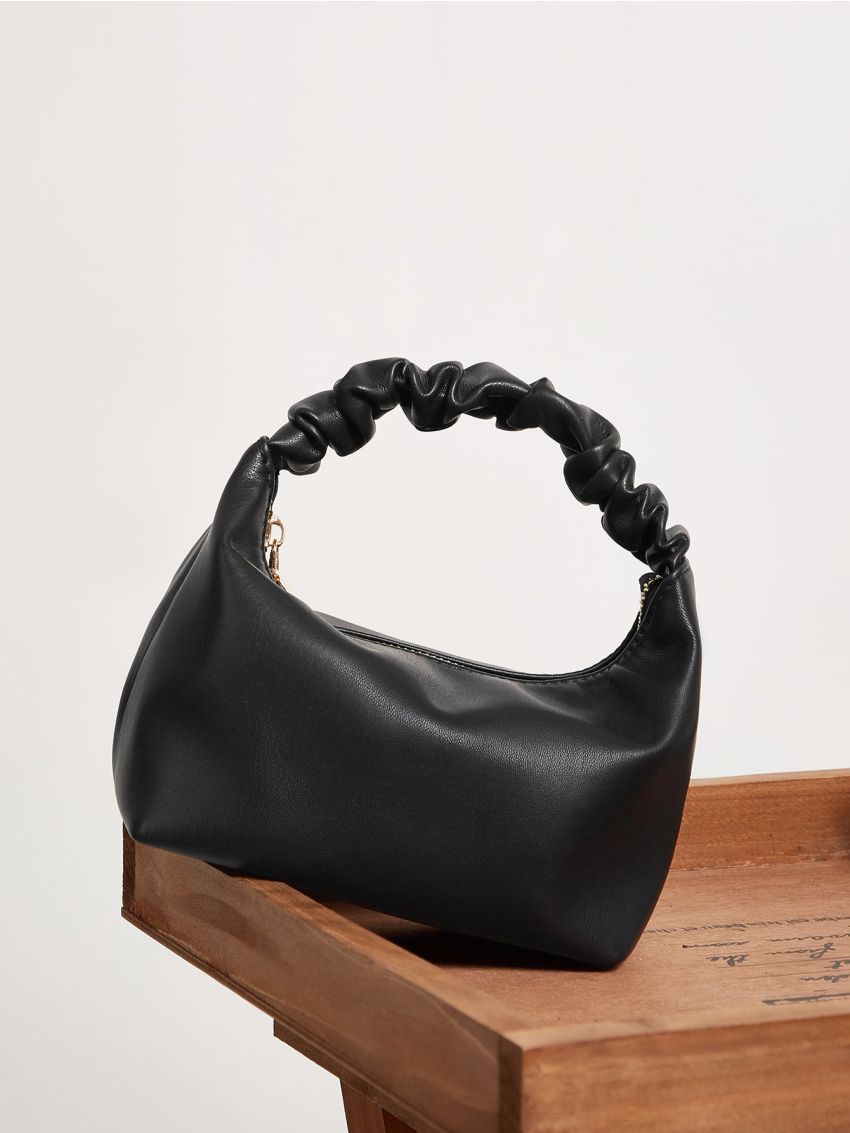 Mini Ruched Handle Satchel Bag