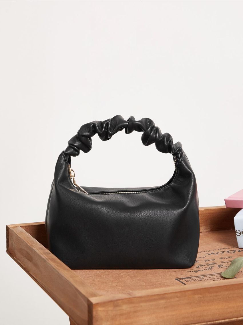 Mini Ruched Handle Satchel Bag